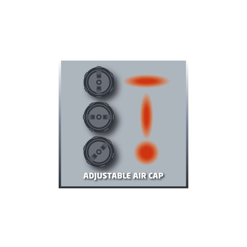 Einhell Farbsprühsystem TC-SY 700 S, Sprühpistole(rot/schwarz, 700 Watt)