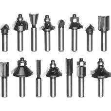 Einhell HM Fräser-Satz, 15-teilig, für Oberfräsen(Schaft Ø 8mm)