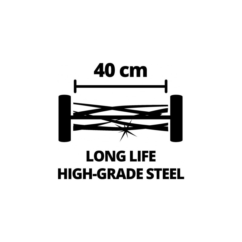 Einhell Hand-Rasenmäher GC-HM 400, Spindelmäher(rot/schwarz)
