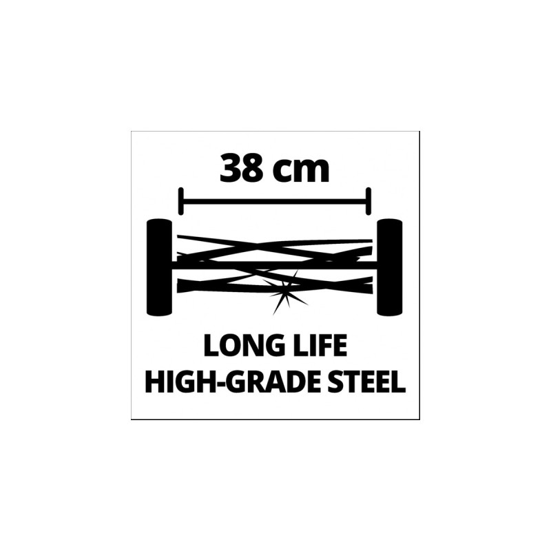 Einhell Hand-Rasenmäher GE-HM 38 S, Spindelmäher(rot/schwarz)