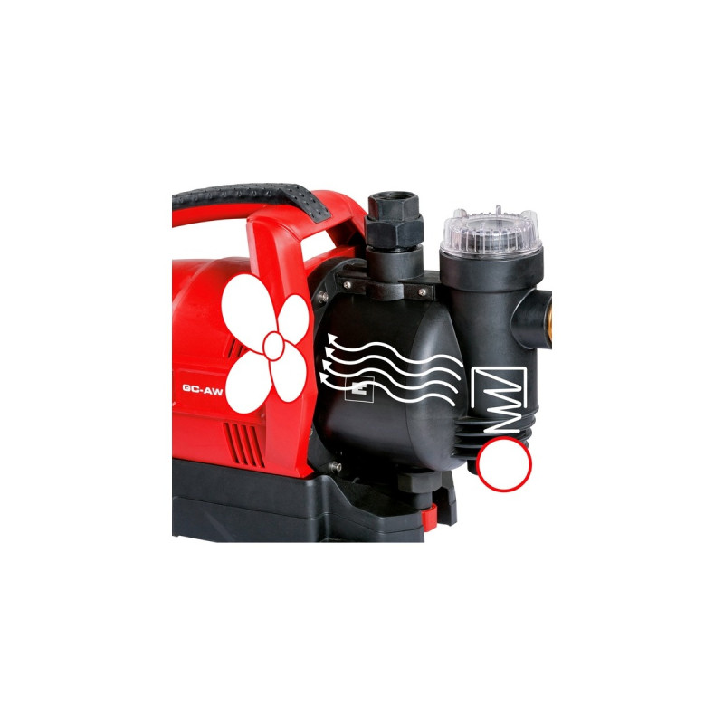Einhell Hauswasserautomat GC-AW 6333, Pumpe(rot/schwarz, 630 Watt)