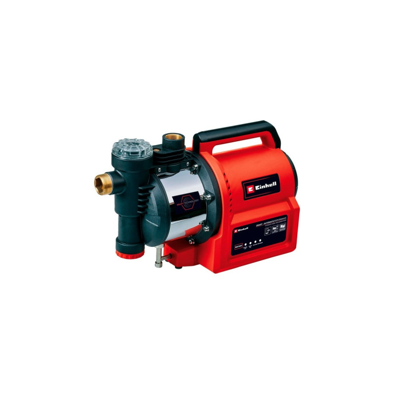 Einhell Hauswasserautomat GE-AW 1144 SMART, Pumpe(rot/schwarz, 1.100 Watt, App-Steuerung)