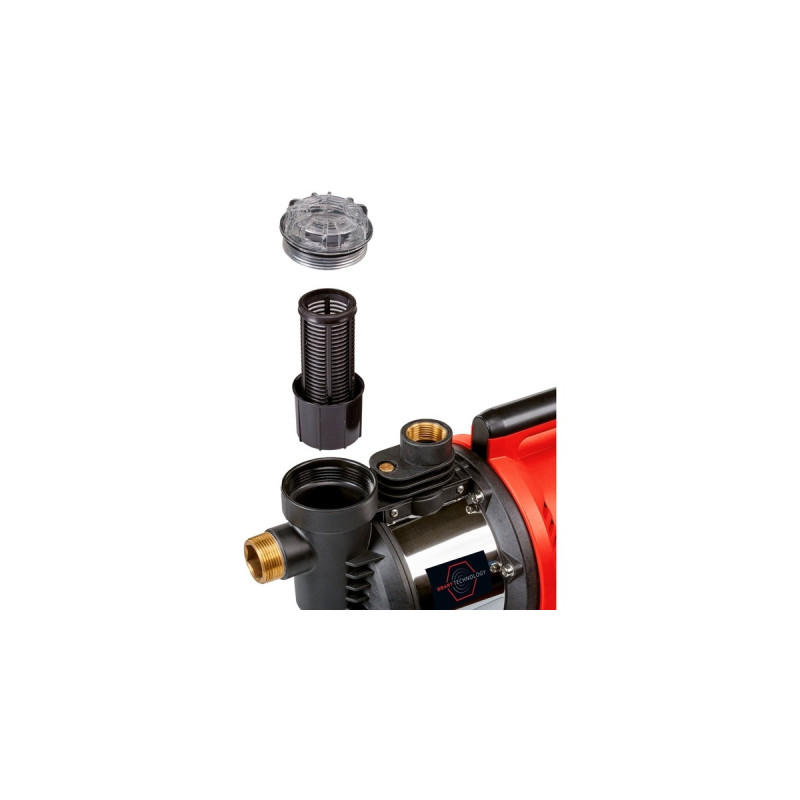 Einhell Hauswasserautomat GE-AW 1144 SMART, Pumpe(rot/schwarz, 1.100 Watt, App-Steuerung)