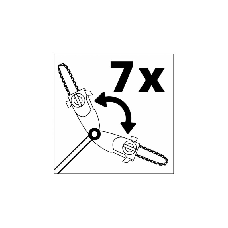 Einhell Hoch-Entaster für GE-HH 18Li T, Hochentaster(rot/schwarz, Aufsatz für Akku-Heckenschere)