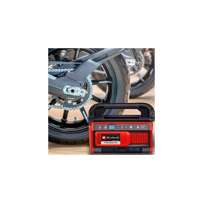 Einhell Hybrid-Kompressor PRESSITO 18/25 Hybrid, 18Volt / 220Volt(rot/schwarz, ohne Akku und Ladegerät)