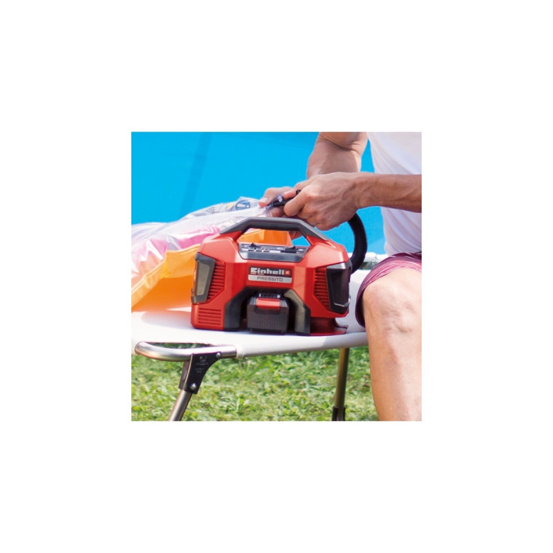 Einhell Hybrid-Kompressor PRESSITO, 18Volt / 220Volt(rot/schwarz, ohne Akku und Ladegerät)