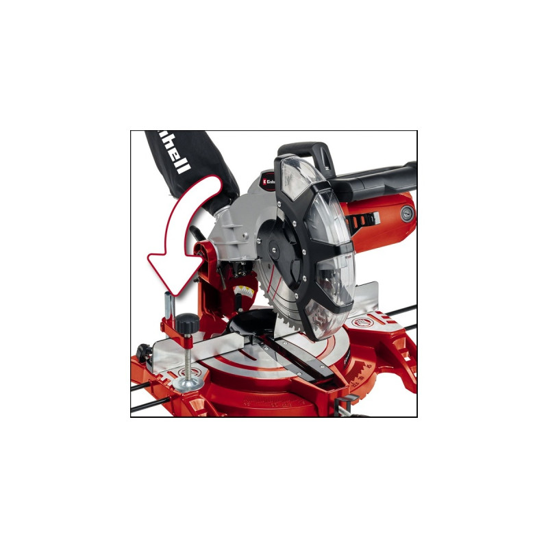 Einhell Kapp-und Gehrungssäge TC-MS 2513 L(rot, 1.600 Watt)