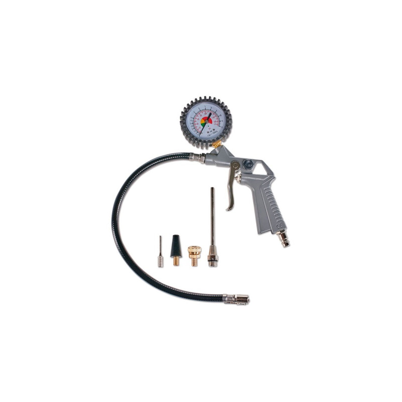 Einhell Koffer-Kompressor TC-AC 190 OF Set(rot/schwarz, 1.100 Watt, Reifen-Füllgerät, Druckluftschlauch)