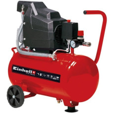 Einhell Kompressor TC-AC 190/24/8 Kit(rot, 1.100 Watt, Reifen-Füllgerät, Druckluftschlauch, Outlet)