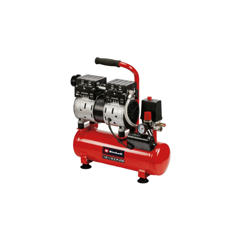 Einhell Kompressor TE-AC 6 Silent(rot/schwarz, 550 Watt)