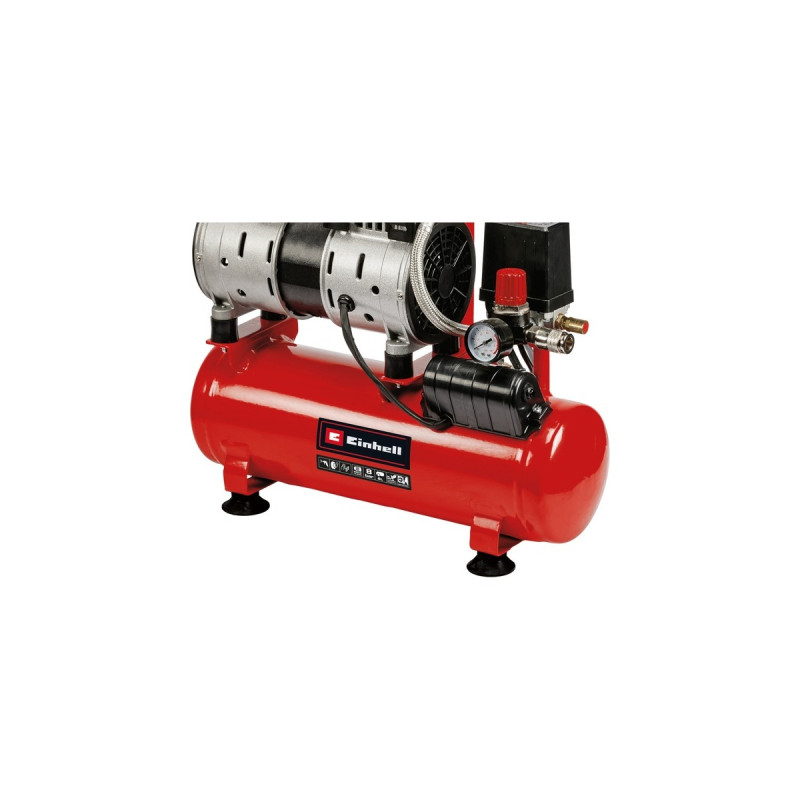 Einhell Kompressor TE-AC 6 Silent(rot/schwarz, 550 Watt)