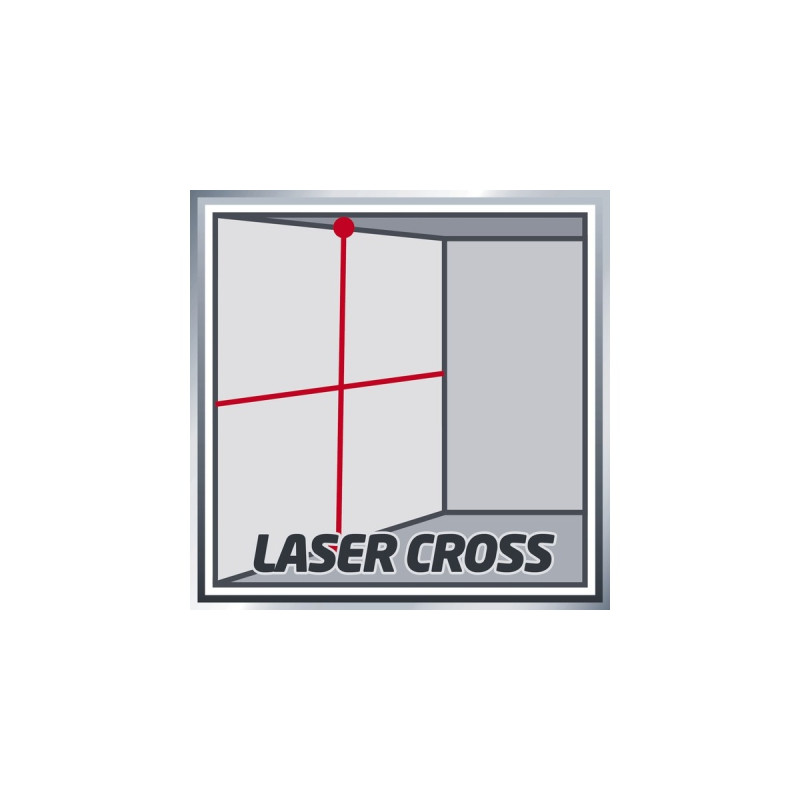 Einhell Kreuzlinienlaser TC-LL 2(schwarz/rot, rote Laserlinien)