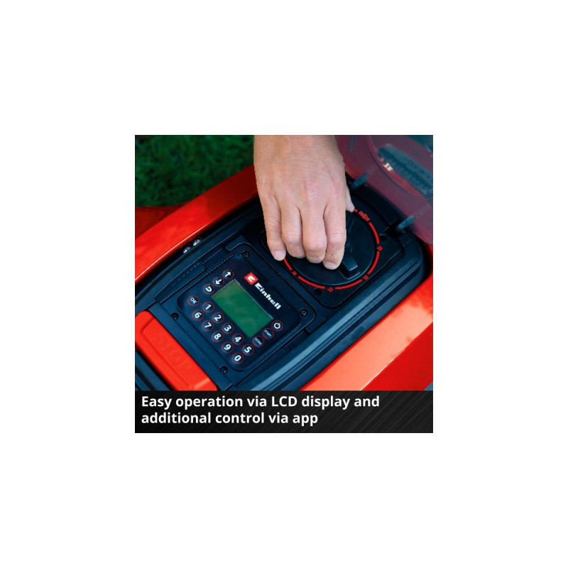 Einhell Mähroboter FREELEXO 1200 LCD BT(rot/schwarz, Li-Ion Akku 5,2Ah)