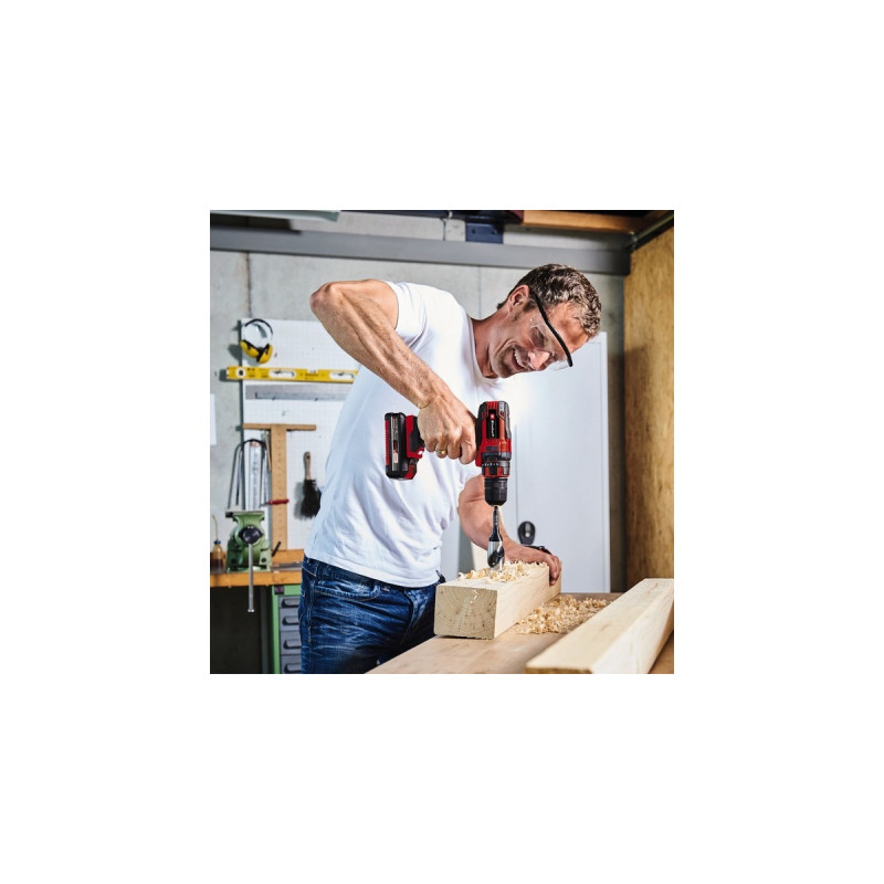 Einhell Maschinen-Set TC-TK 18 Li Kit, 18Volt, Werkzeug-Set(rot/schwarz, Akku-Bohrschrauber und Akku-Winkelschleifer, 2x Li-Ion-Akku)