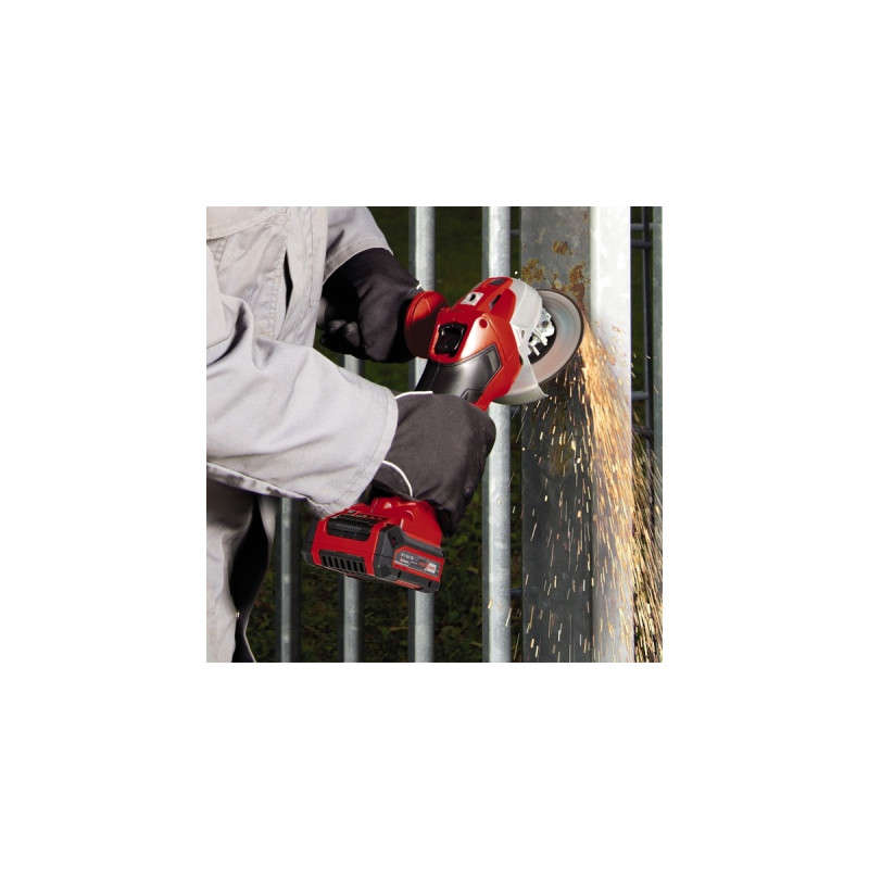 Einhell Maschinen-Set TC-TK 18 Li Kit, 18Volt, Werkzeug-Set(rot/schwarz, Akku-Bohrschrauber und Akku-Winkelschleifer, 2x Li-Ion-Akku)