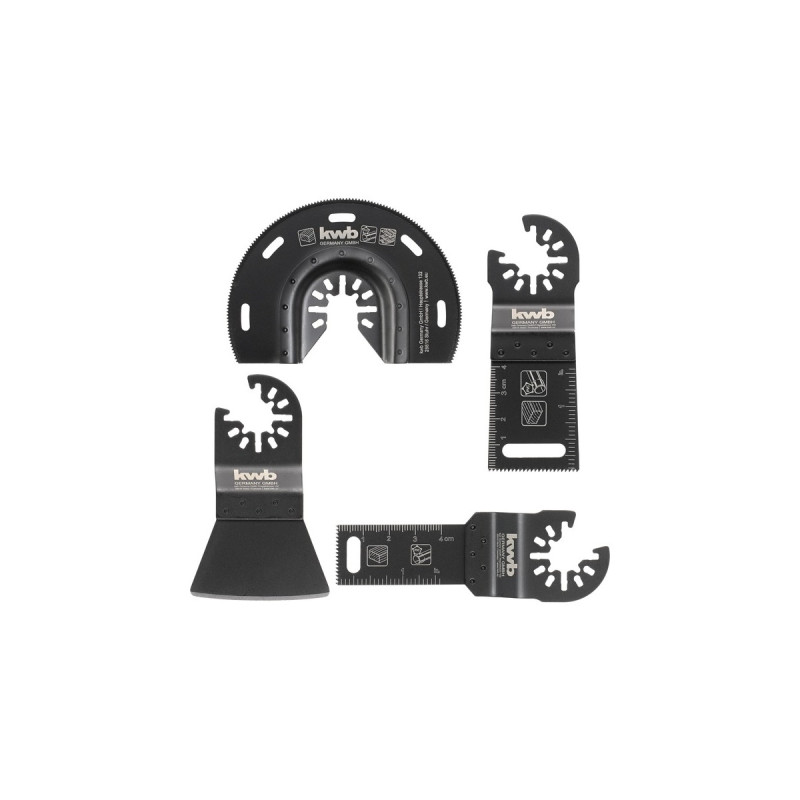 Einhell Multitool-Set 49708850, 4-teilig, Sägeblatt-Satz( für Holz, Kunststoff, für Multifunktionswerkzeuge)