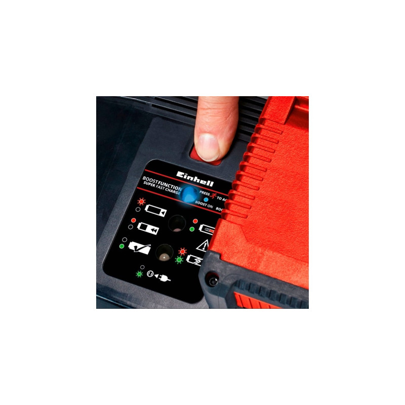 Einhell Power-X-Change Ladegerät Power X-Boostcharger 8A(schwarz/rot)