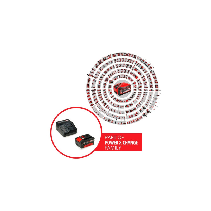 Einhell Power-X-Change Starter-Kit 18Volt 4Ah, Ladegerät(schwarz/rot, Akku + Ladegerät)