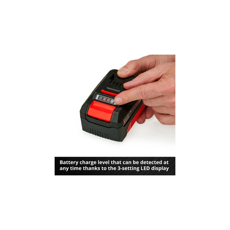 Einhell Power-X-Change Starter-Kit 18Volt 4Ah, Ladegerät(schwarz/rot, Akku + Ladegerät)