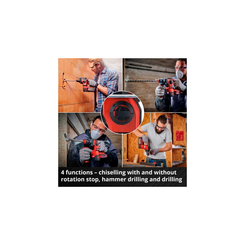 Einhell Professional Akku-Bohrhammer HEROCCO, 18Volt(rot/schwarz, ohne Akku und Ladegerät)