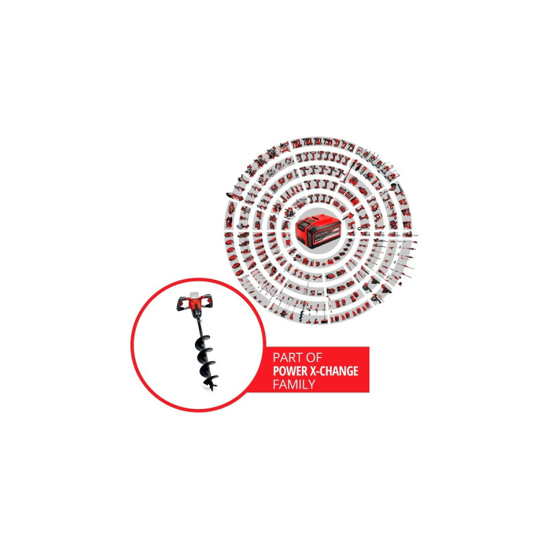 Einhell Professional Akku-Erdbohrer GP-EA 18/150 Li BL - Solo, 18Volt(rot, ohne Akku und Ladegerät)