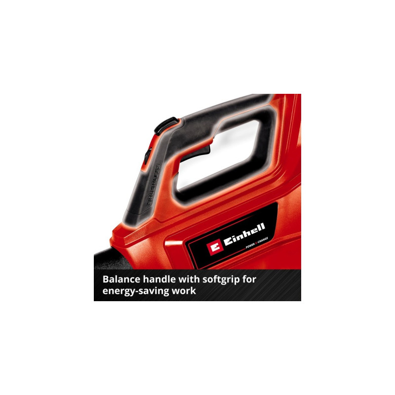 Einhell Professional Akku-Laubbläser GE-LB 36/210 Li E - Solo, 36Volt (2x18V), Laubgebläse(rot/schwarz, ohne Akku und Ladegerät)