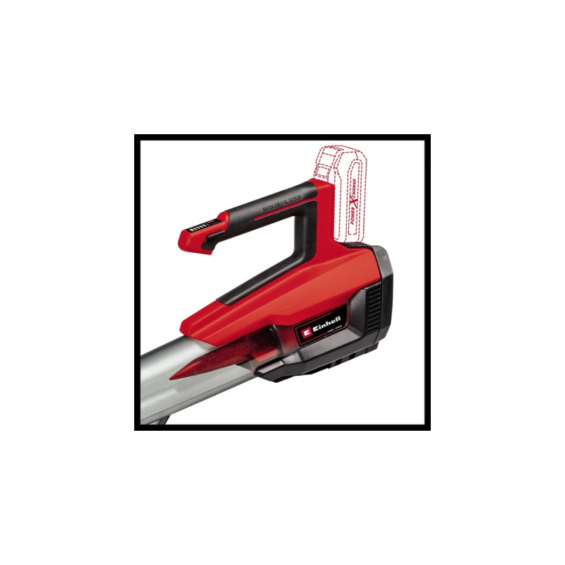 Einhell Professional Akku-Laubbläser GP-LB 18/200 Li GK - Solo, 18Volt, Laubgebläse(rot/schwarz, ohne Akku und Ladegerät, mit Dachrinnen-Reinigungsset)
