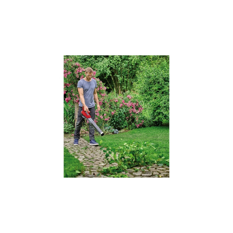 Einhell Professional Akku-Laubbläser GP-LB 18/200 Li GK - Solo, 18Volt, Laubgebläse(rot/schwarz, ohne Akku und Ladegerät, mit Dachrinnen-Reinigungsset)