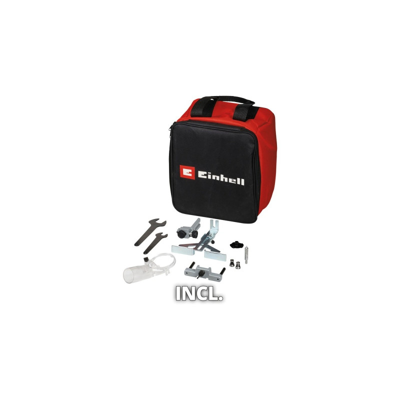 Einhell Professional Akku-Oberfräse und -Kantenfräse TP-RO 18 Set Li BL - Solo(rot, ohne Akku und Ladegerät)