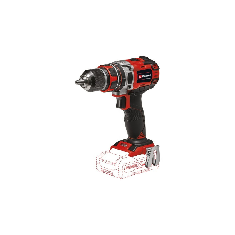 Einhell Professional Akku-Schlagbohrschrauber TE-CD 18/50 Li-i BL Solo, 18Volt(rot/schwarz, ohne Akku und Ladegerät)