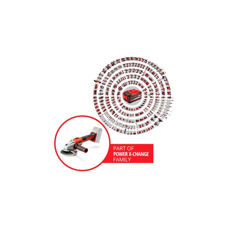 Einhell Professional Akku-Winkelschleifer AXXIO 18/125 Q, 18Volt(rot/schwarz, ohne Akku und Ladegerät)