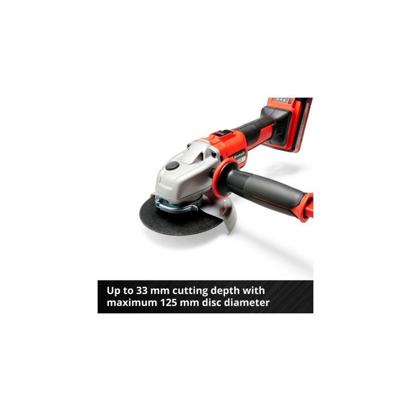 Einhell Professional Akku-Winkelschleifer AXXIO, 18Volt(rot/schwarz, ohne Akku und Ladegerät)