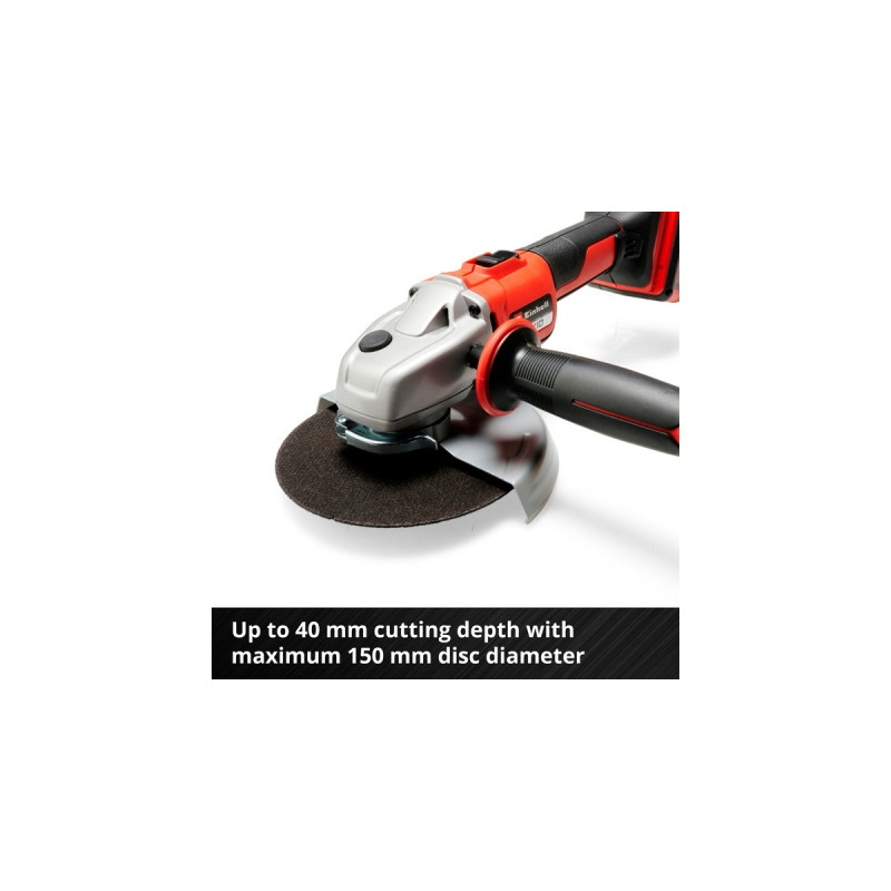 Einhell Professional Akku-Winkelschleifer TE-AG 18/150 Li BL - Solo, 18Volt(rot/schwarz, ohne Akku und Ladegerät)