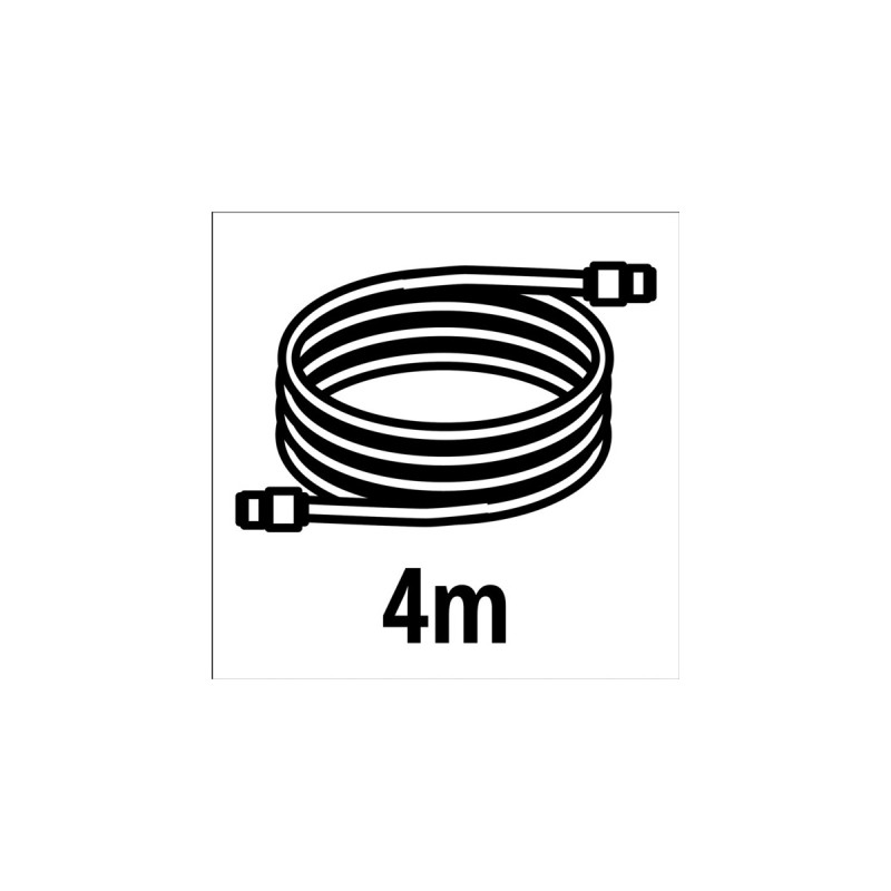 Einhell Pumpen-Saugschlauch Kunststoff(schwarz, 4 Meter)
