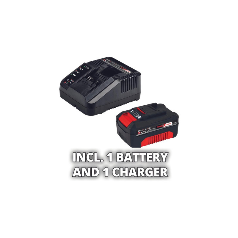 Einhell Rasenmäher-Laubbläser-Set GE-CM 3018 Li CL, 18Volt(rot/schwarz, Li-Ionen Akku 3,0Ah)