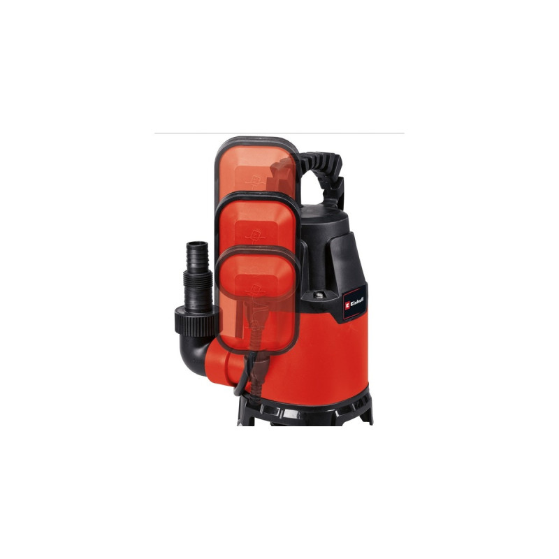 Einhell Schmutzwasserpumpe GC-DP 3325, Tauch- / Druckpumpe(rot/schwarz, 330 Watt)