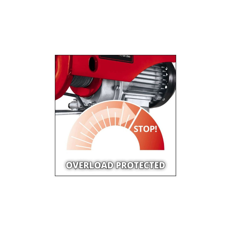 Einhell Seilhebezug TC-EH 250, Seilwinde(rot, 450 Watt)