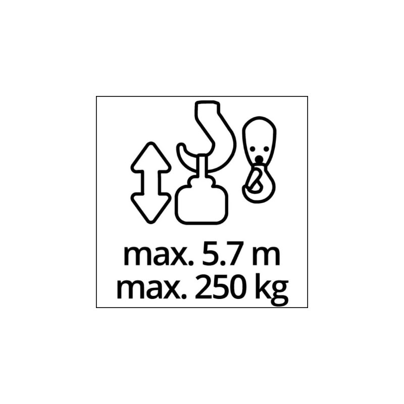 Einhell Seilhebezug TC-EH 250, Seilwinde(rot, 450 Watt)