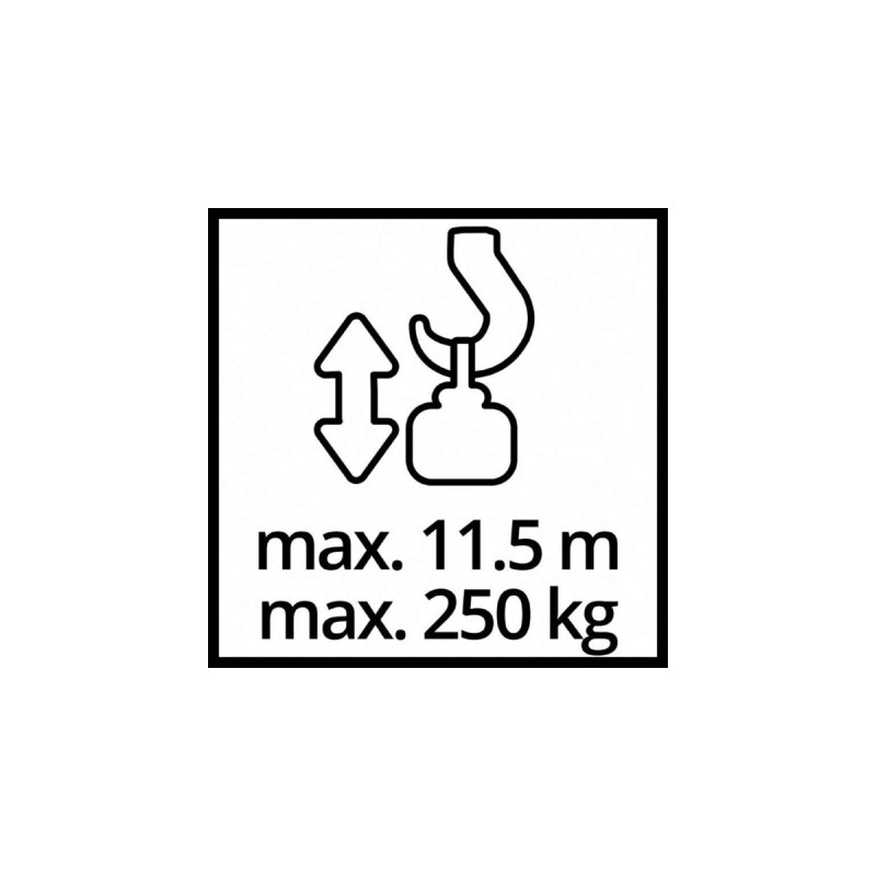 Einhell Seilhebezug TC-EH 500, Seilwinde(rot, 800 Watt)