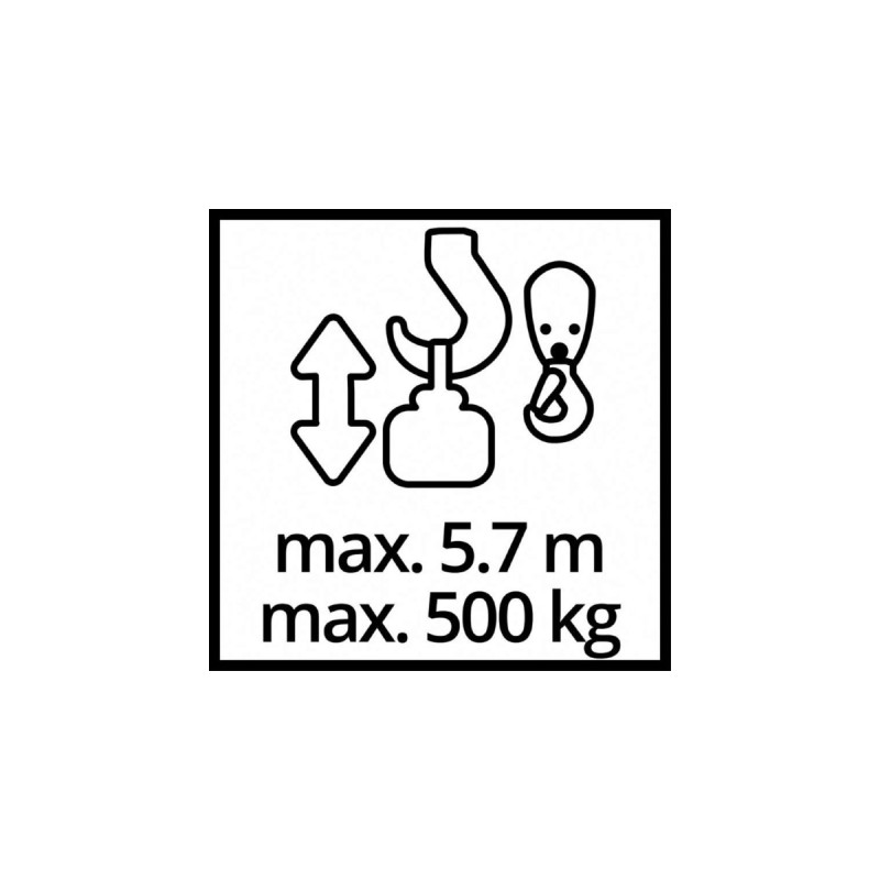 Einhell Seilhebezug TC-EH 500, Seilwinde(rot, 800 Watt)