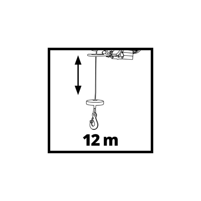 Einhell Seilhebezug TC-EH 500, Seilwinde(rot, 800 Watt)
