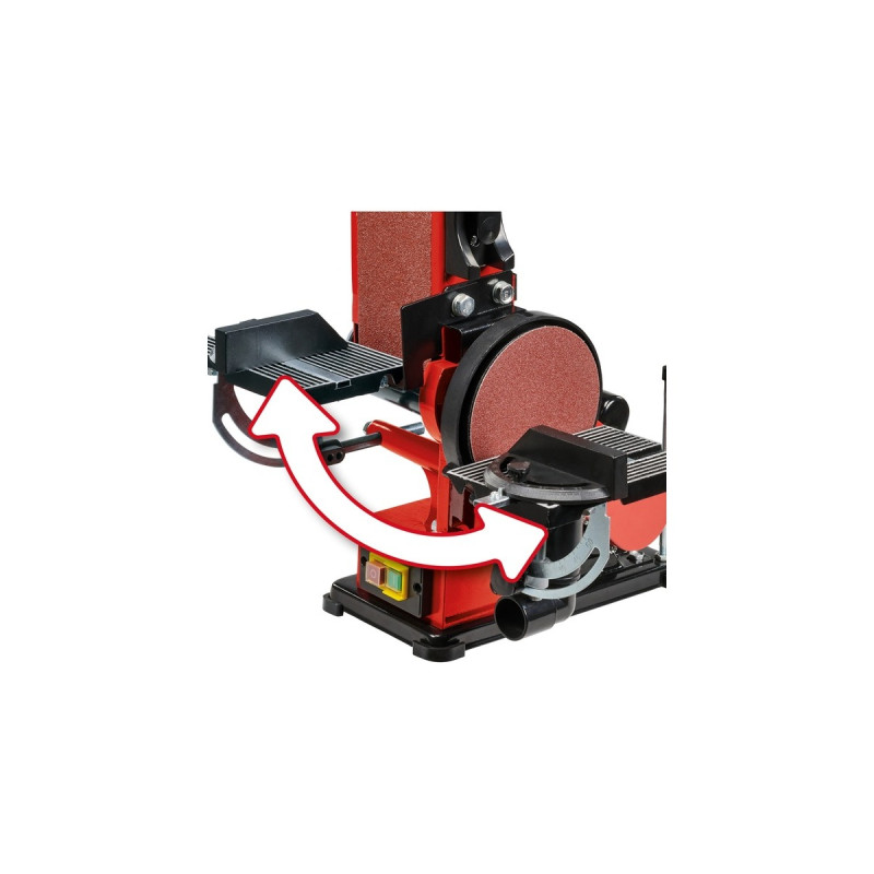 Einhell Stand-Band-Tellerschleifer TC-US 380, Bandschleifer(rot/schwarz, 300 Watt)