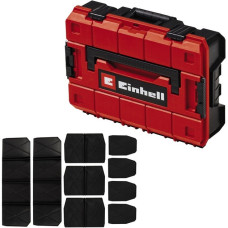 Einhell Systemkoffer E-Case S-F incl. dividers, Werkzeugkiste(schwarz/rot, mit Trennelementen)
