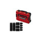 Einhell Systemkoffer E-Case S-F incl. dividers, Werkzeugkiste(schwarz/rot, mit Trennelementen)