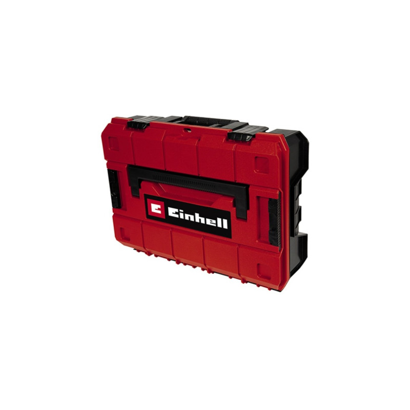 Einhell Systemkoffer E-Case S-F incl. grid foam, Werkzeugkiste(schwarz/rot, mit Rasterschaumstoffeinlage)