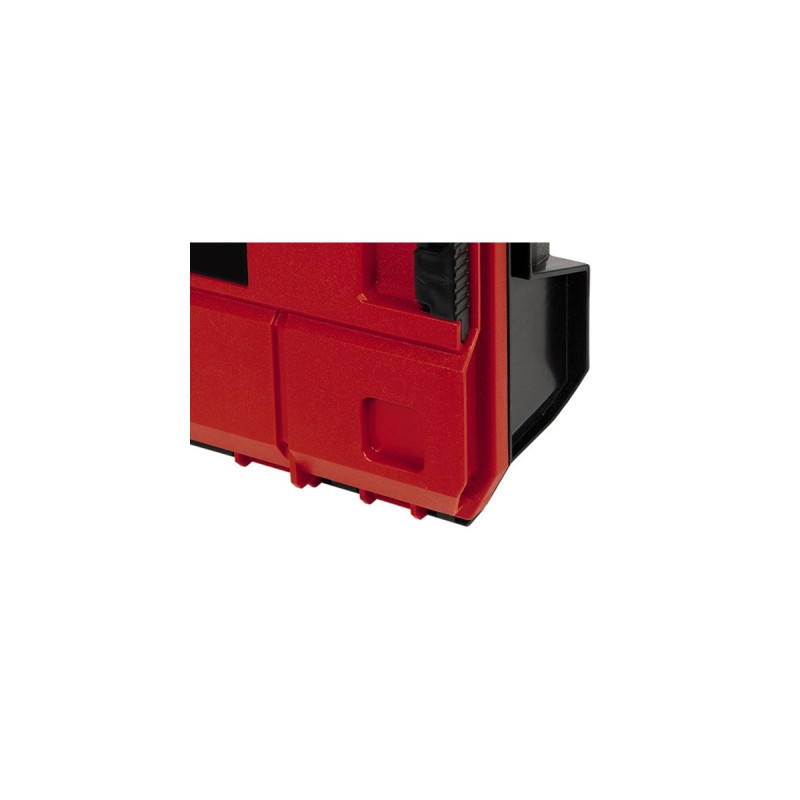 Einhell Systemkoffer E-Case S-F incl. grid foam, Werkzeugkiste(schwarz/rot, mit Rasterschaumstoffeinlage)