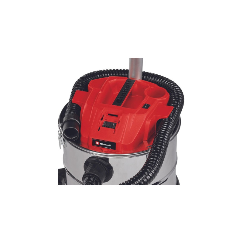 Einhell TE-AV 18/15 Li C-Solo, Aschesauger(silber/rot, ohne Akku und Ladegerät)