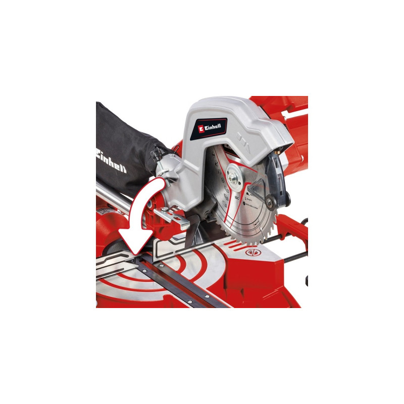 Einhell Zug-Kapp-und Gehrungssäge TC-SM 216(rot/schwarz, 1.500 Watt)