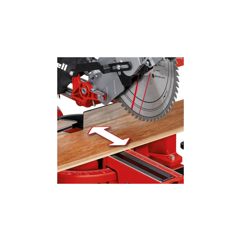 Einhell Zug-Kapp-und Gehrungssäge TC-SM 2531/2 U(rot/schwarz, 1.900 Watt)