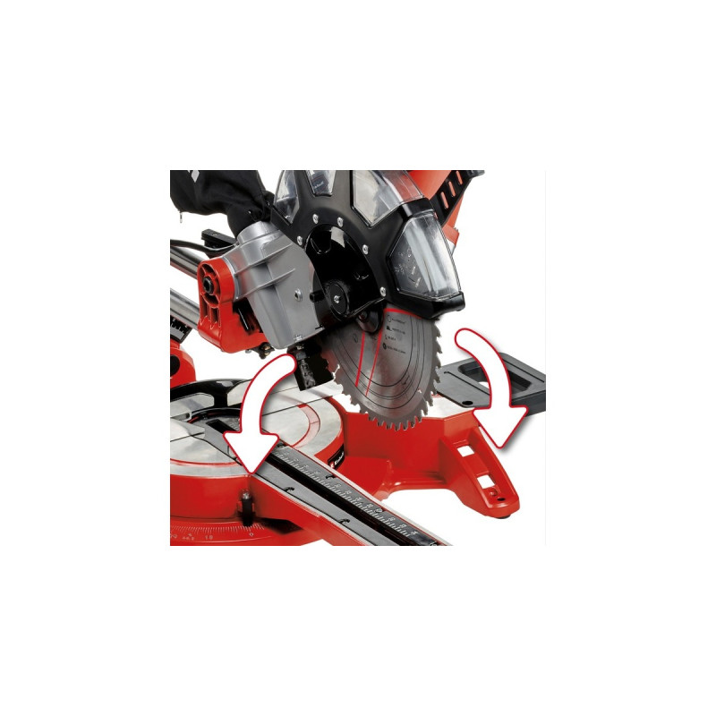 Einhell Zug-Kapp-und Gehrungssäge TC-SM 2534/1 Dual(rot/schwarz, 2.100 Watt)